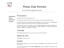 Tablet Screenshot of photo-club-vicinois.fr